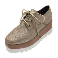 British Style Platform Women'S  Thick-Soled College Style Casual Shoes