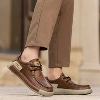 New Autumn Business British Leather Shoes Men's Casual Sports Slip-on
