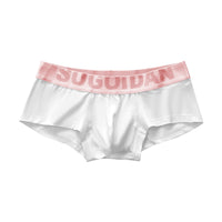 Men's Fashion Low Waist Panties U Convex Pure Cotton Boxer Brief Slim Sports Breathable Boxers