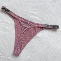 Rhinestone Lace Underwear Women's T-back