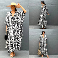Womens Rayon Drawstring Resort Beach Dress