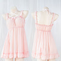 Seductive Semi-sheer Backless Chiffon Dress