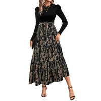 Fashionable And Elegant Printed Loose-Fitting Dress For Women