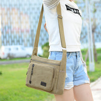 Simple Layered Retro Fashion Men's Messenger Bag