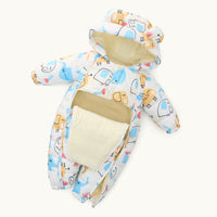 Winter Thickened Plus Velvet Children's One-piece