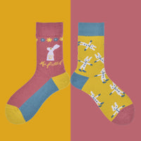 Medium Tube Mandarin Duck Feet Net Red Cotton Cartoon Tide Women Socks