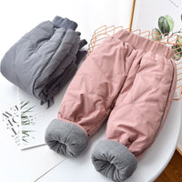 Girls' Four-layered Thickened Cotton Pants Winter Wear