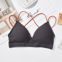 French Triangle Cup Mixed Color Sling Wrapped Chest Japanese