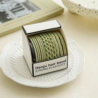 Summer Highly Elastic Rubber Band Women's Hair Rope Headdress Simple Woven Headband Durable