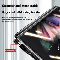 Folding Screen Magnetic Suction Fully Wrapped Glass Phone Case
