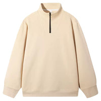 Comfortable Skin-friendly Stand Collar Zip-up Sweatshirt