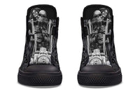Printed Couple High-top Canvas Shoes