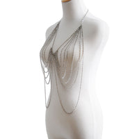 Fashion Multi Layered Fringe Diamond Body Chain