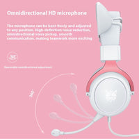 Cute E-sports Computer Head-mounted PS4 Gaming Headset
