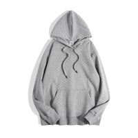 Ultra-soft Silver Fox Fleece-lined Thickened And Insulated Hooded Sweatshirt