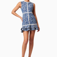 Women's Retro Embroidered Sleeveless Vest Dress