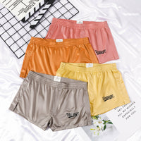 Men's Ice Silk Solid Color Home Leisure Shorts