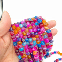 Natural Colored Agate Shaped Scattered Beads