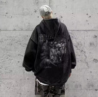 Mens American-style Fleece-lined Hoodie For Fall And Winter