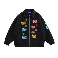 Cartoon Embroidered Casual Jacket For Men