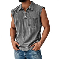 3D Digital Printing Men's Button Polo Shirt Short Sleeve