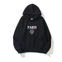 Double-layer Hat European Size Fleece-lined Pullover Sweater Men