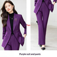 Women's Long-Sleeve Blazer With Collar