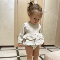 Ruffle Cotton And Linen Shirt Floral PP Pants