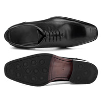 First Layer Cowhide Leather Lace-up Hair Men's Shoes