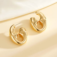 European And American Fashion High Class Elegant Geometric Women's Earrings Simple