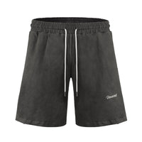 Men's Distressed Side Striped Stitching Casual Shorts