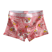 Printing Stylish Cotton Breathable Men's Underwear Cute Cartoon For Teenagers