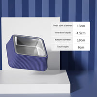 Dog Bowl Dog Food Bowl Stainless Steel Anti-overturning Large Bowl Pet Bowl Supplies