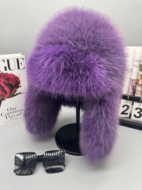 New Autumn And Winter Plush Imitation Fox Fur Hat