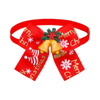 Christmas Doll Pet Dog Cat Bow Tie Accessories Tree Decoration