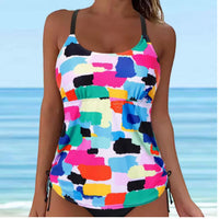 One-piece Swimsuit Round Neck Conservative Vest Swimming Top