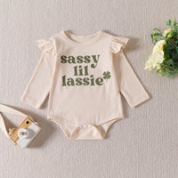 Girls' Romper Flare Trousers Suit