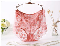 Plus Size Lace Women's Transparent Abdomen Seamless Women's Underwear