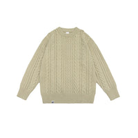 Japanese-style Retro Brocade Same Round Neck Sweater