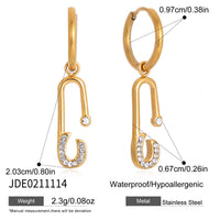 Stainless Steel Chain Tassel Earrings