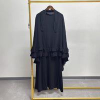 Robe Set Middle Eastern Solid-color Dress Women's Clothing