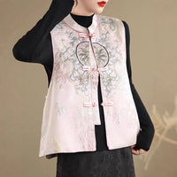 New Chinese Jacquard Embroidery Vest Coat
