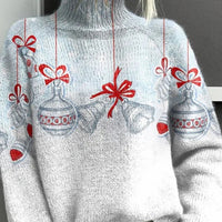 Autumn And Winter Christmas Long Sleeve Shawl Collar Christmas Tree Sweater