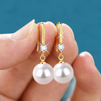Water Drop Pendant Oval Earrings