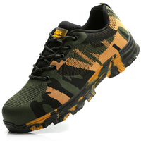 Flyknit Safety Anti-smash And Anti-puncture Wear-resistant Lightweight Non-slip Work Shoes