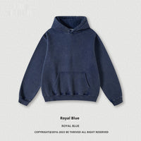 Hoodies Washed-out Vintage Fleece-lined Hooded