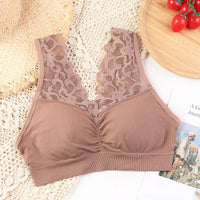 Lace Plus Size Plus-sized Seamless Beauty Back Tube Top Without Steel Ring Women