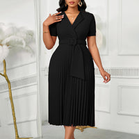 Women's Plus-Size High-Waisted African Dress