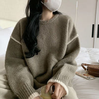 Autumn And Winter Korean Style Sweater Women's Artistic Retro