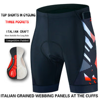 Three Pocket Bike Riding Shorts Men's Summer Hygroscopic Sweating Tight Silicone